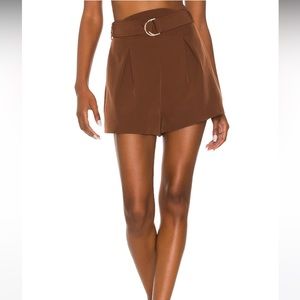 NWT REVOLVE Camila Coelho Maricela Short in Dark Chocolate